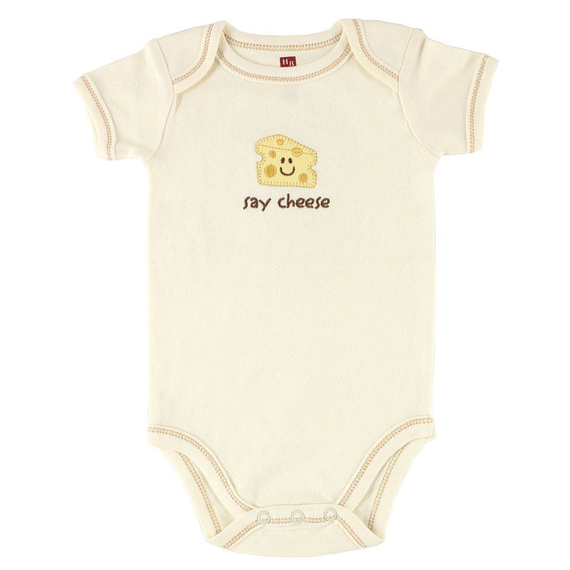 Touched by Nature Organic Cotton Bodysuits, Cheese
