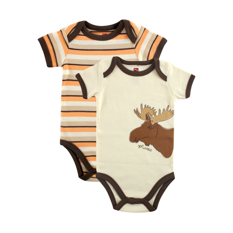 Touched by Nature Organic Cotton Bodysuits, Moose