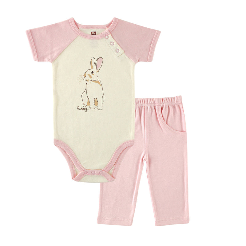 Touched by Nature Organic Cotton Bodysuit and Pant Set, Bunny