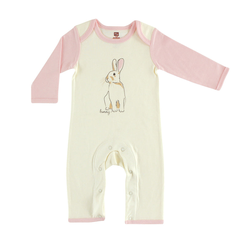 Touched by Nature Organic Cotton Coveralls, Bunny 1-Pack