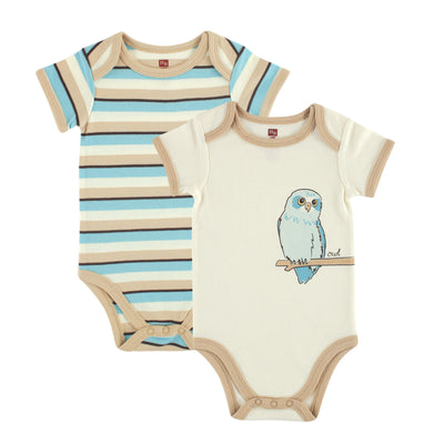 Touched by Nature Organic Cotton Bodysuits, Owl