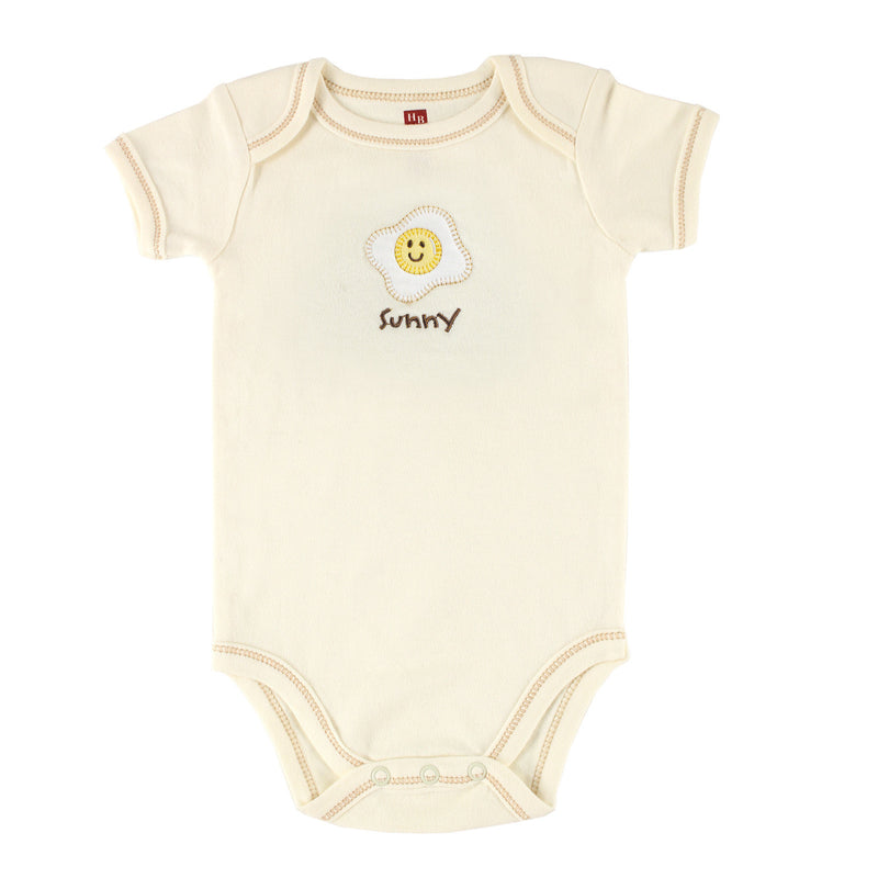 Touched by Nature Organic Cotton Bodysuits, Egg