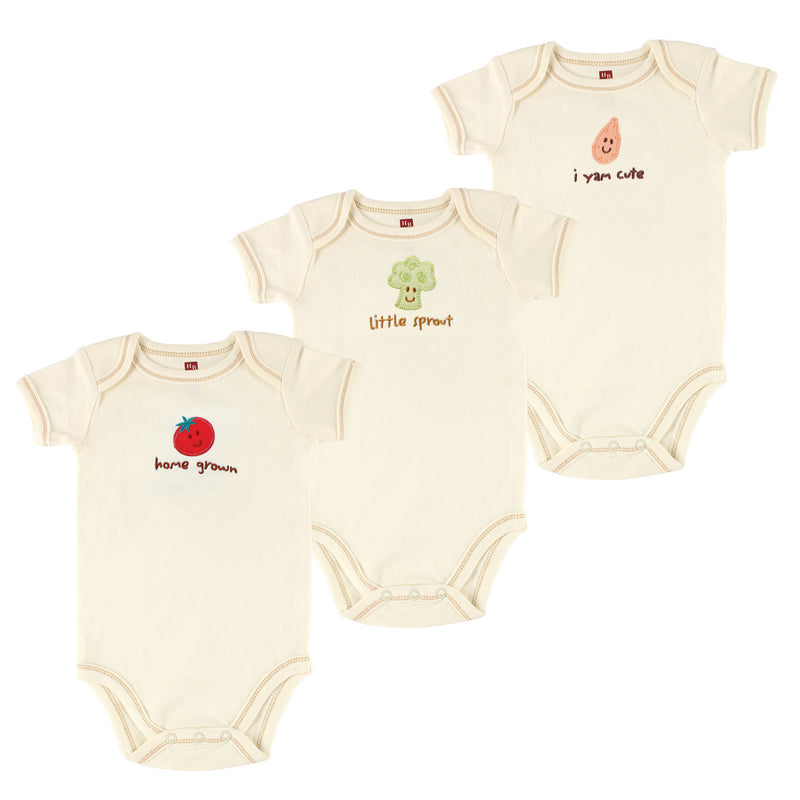 Touched by Nature Organic Cotton Bodysuits, Tomato