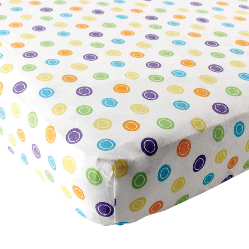 Luvable Friends Fitted Playard Sheet, Yellow Geometric