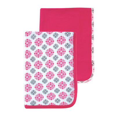Yoga Sprout Cotton Swaddle Blankets, Pink Medallion