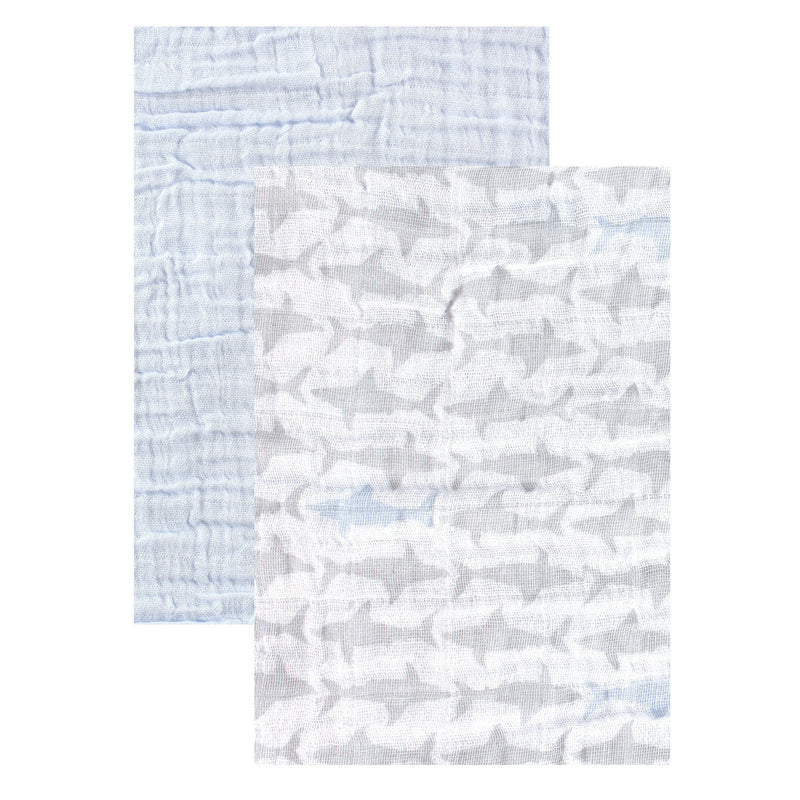 Yoga Sprout Cotton Muslin Swaddle Blankets, Shark