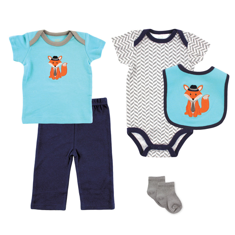 Hudson Baby 5-Piece Gift Set, Fox