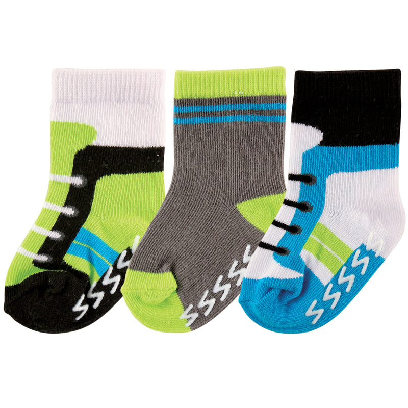 Luvable Friends Socks Set, Green Shoes