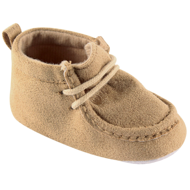 Luvable Friends Crib Shoes, Tan Wallabee