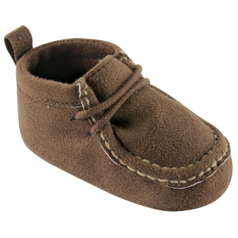 Luvable Friends Crib Shoes, Brown Wallabee