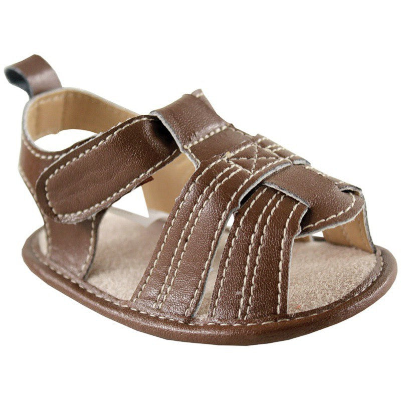 Luvable Friends Crib Shoes, Brown Casual