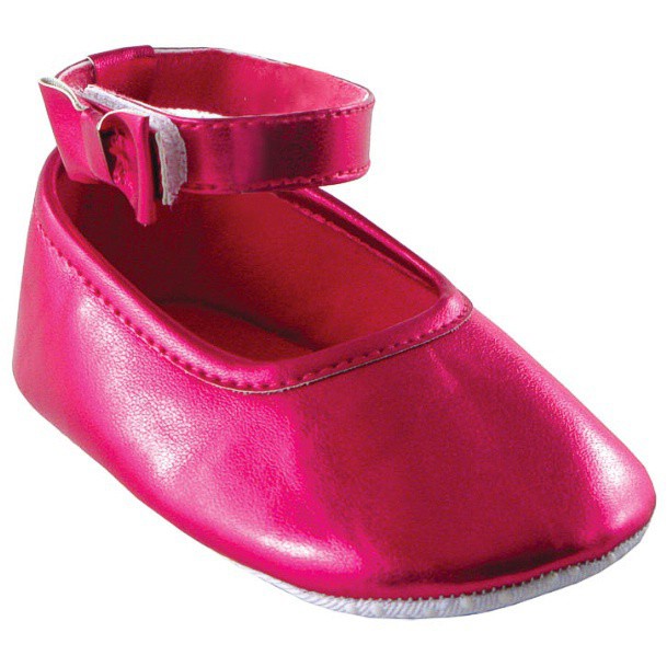 Luvable Friends Crib Shoes, Dk Pink