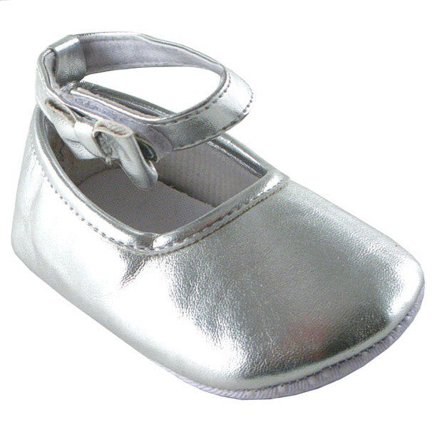 Luvable Friends Crib Shoes, Silver