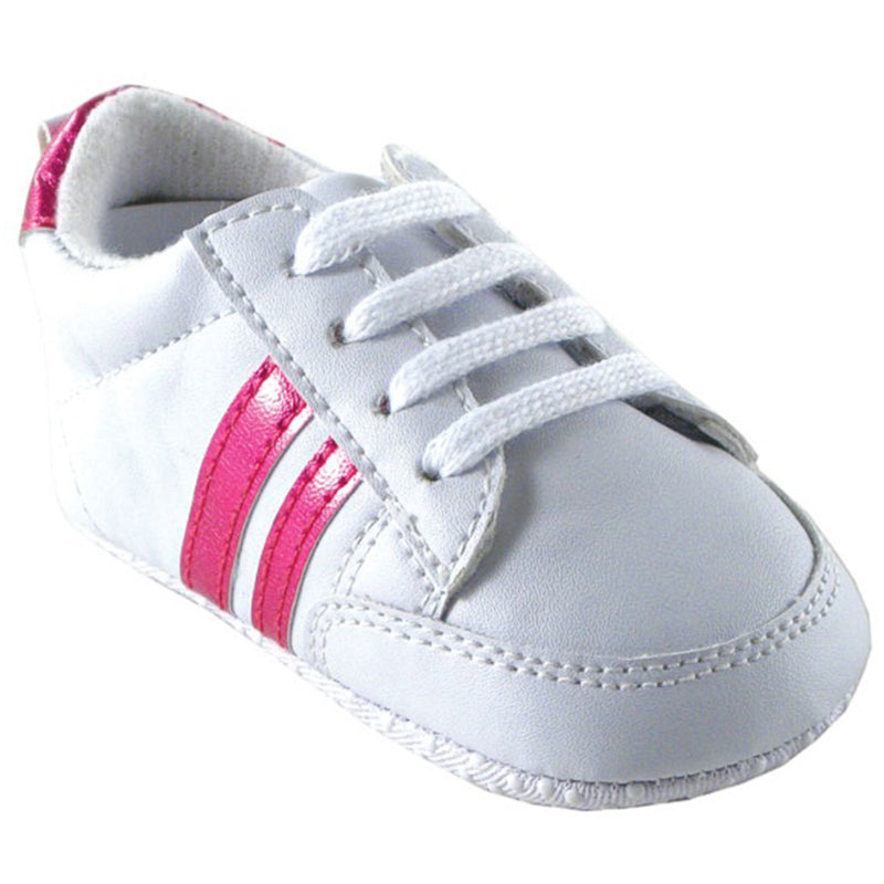 Luvable Friends Crib Shoes, Pink Sneaker