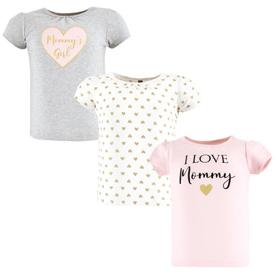 Hudson Baby Short Sleeve T-Shirts, Girl Mommy