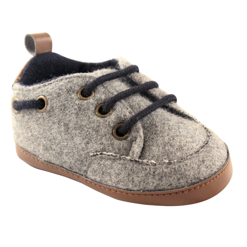 Luvable Friends Crib Shoes, Charcoal
