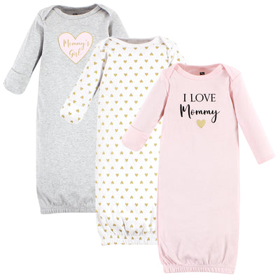 Hudson Baby Cotton Gowns, Girl Mommy