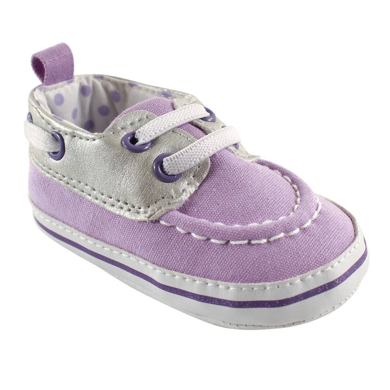 Luvable Friends Crib Shoes, Lavender