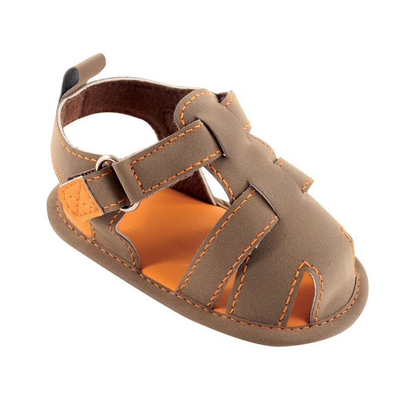 Luvable Friends Crib Shoes, Brown Fisherman