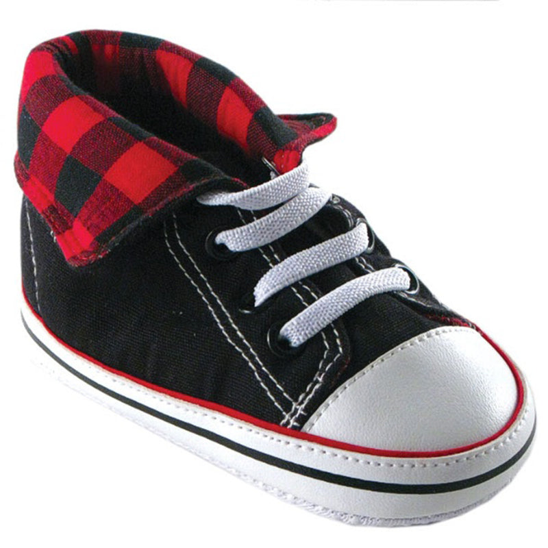 Luvable Friends Crib Shoes, Red Hi Top