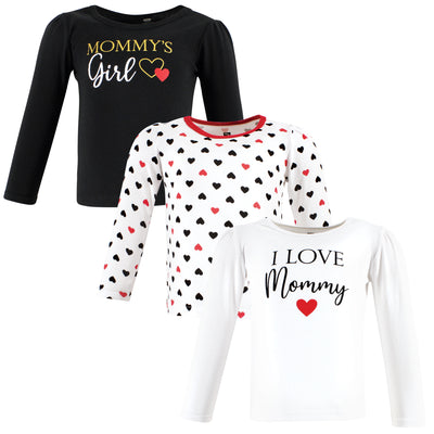 Hudson Baby Long Sleeve T-Shirts, Girl Mommy Red Black