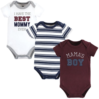 Hudson Baby Cotton Bodysuits, Mamas Boy