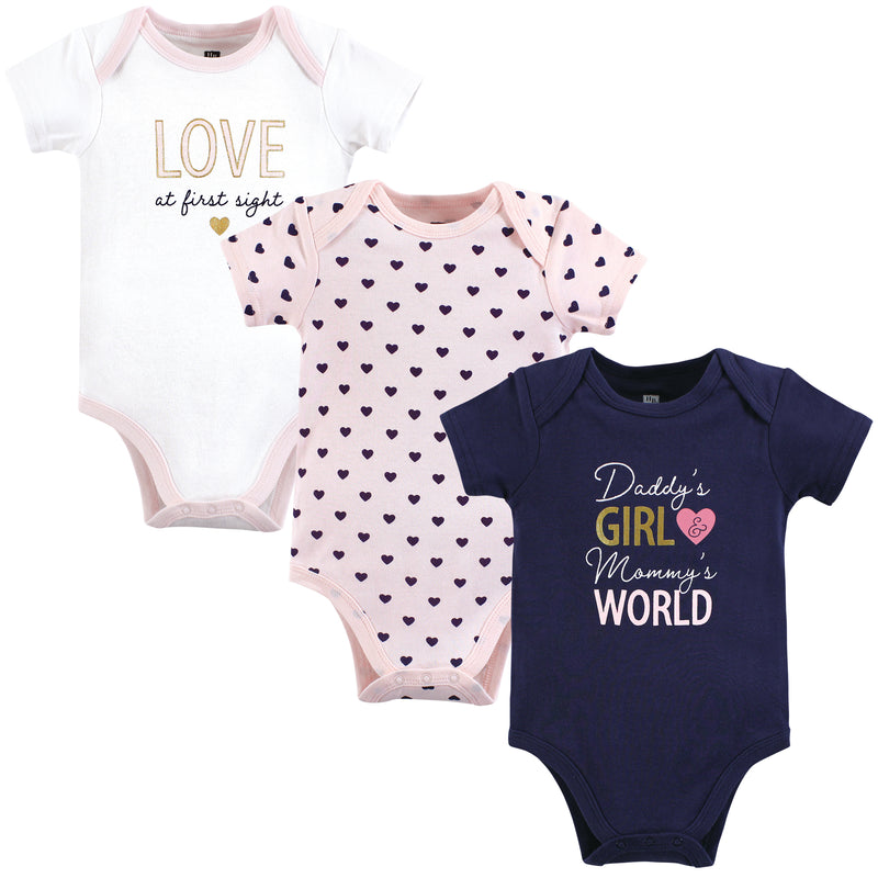 Hudson Baby Cotton Bodysuits, Love At First Sight