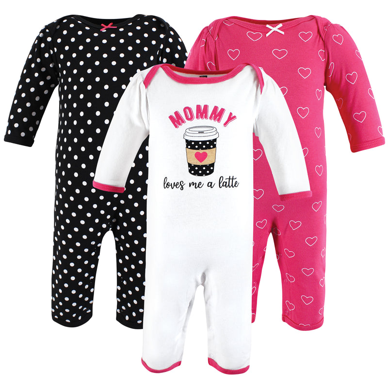 Hudson Baby Cotton Coveralls, Mommys Latte