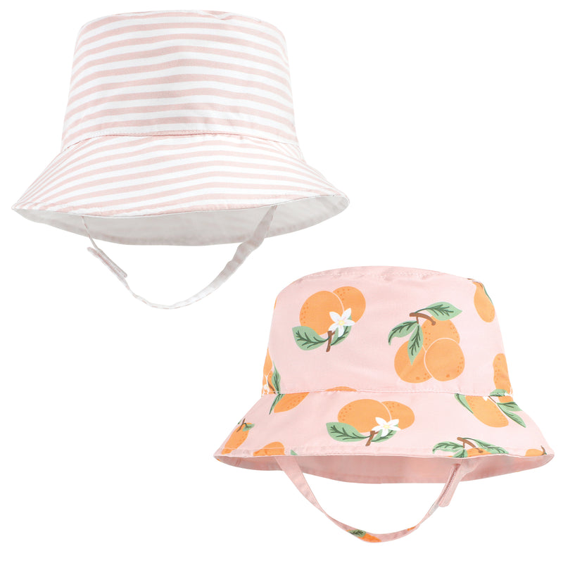 Hudson Baby Sun Protection Hat, Oranges Stripe