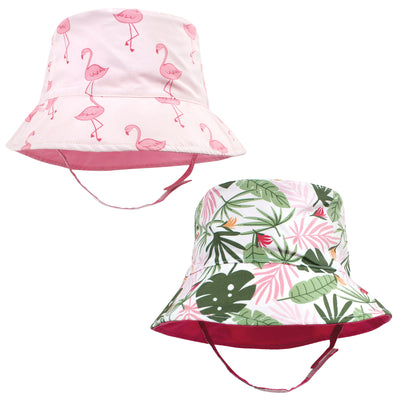 Hudson Baby Sun Protection Hat, Flamingo Tropical