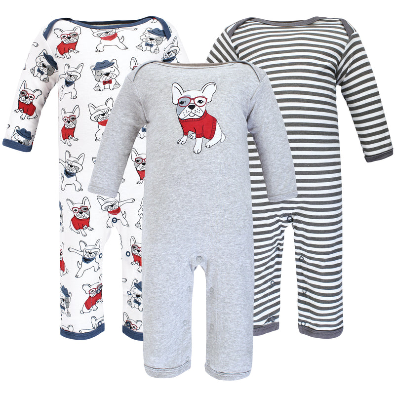 Hudson Baby Cotton Coveralls, Boy Whimsical Dog