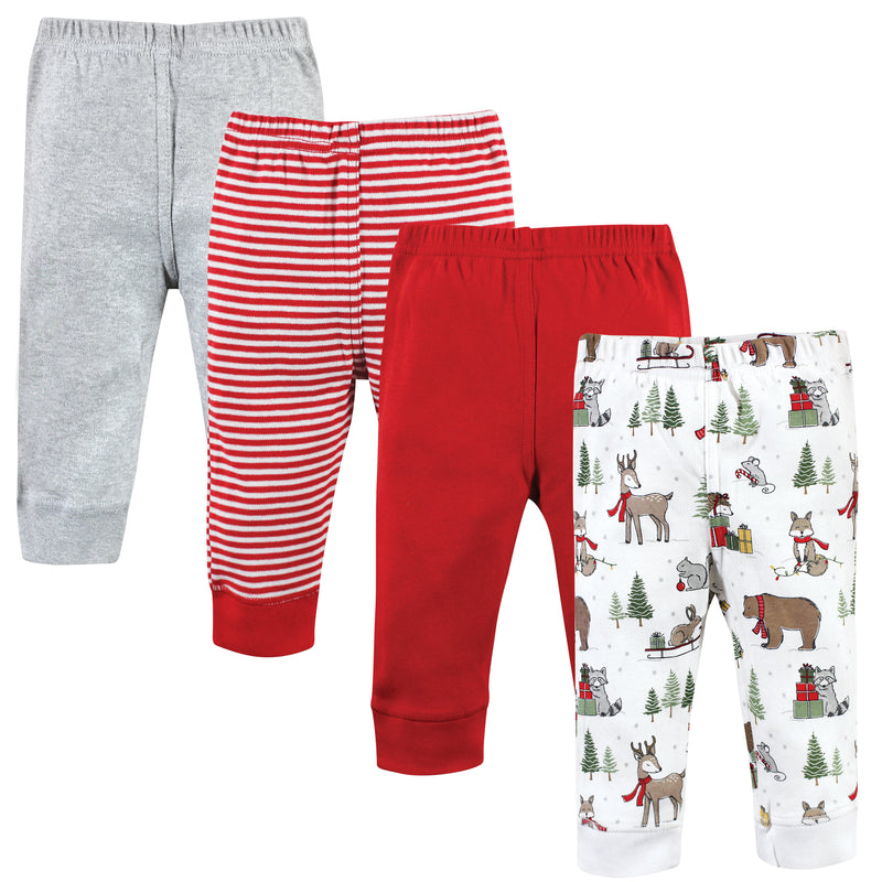 Hudson Baby Cotton Pants and Leggings, Christmas Forest