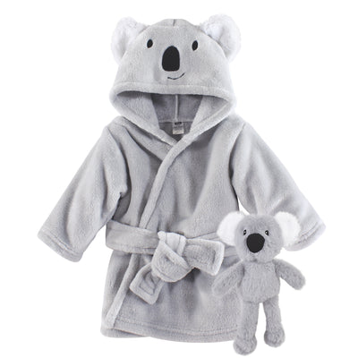 Hudson Baby Plush Bathrobe and Toy Set, Koala
