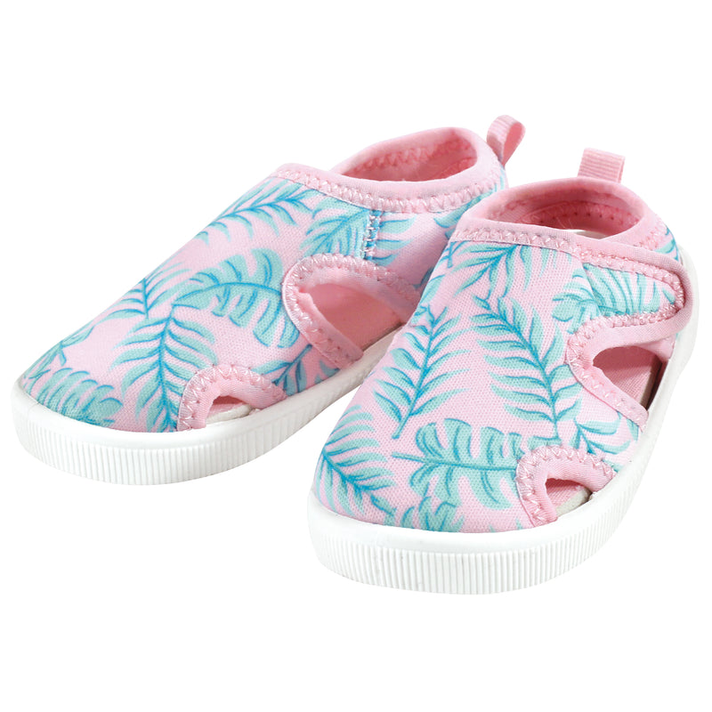 Hudson Baby Sandal and Water Shoe, Pink Palm Leaf