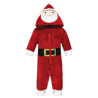 Hudson Baby Plush Jumpsuits, Santa