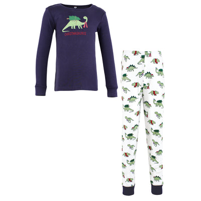Hudson Baby Cotton Pajama Set, Christmasaurus