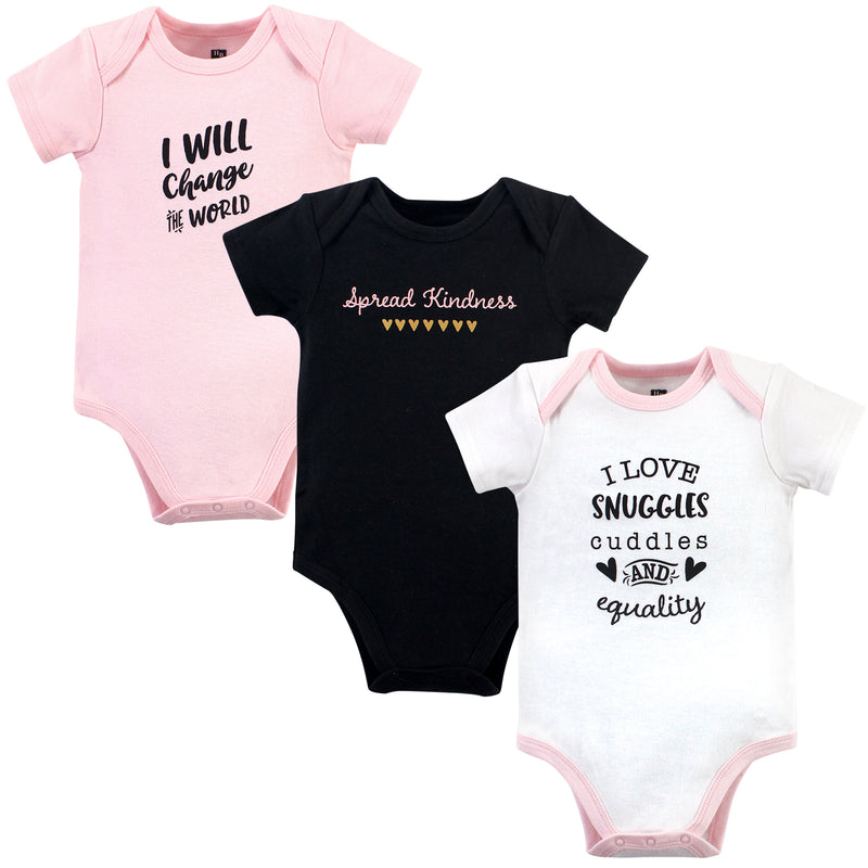 Hudson Baby Cotton Bodysuits, Spread Kindness