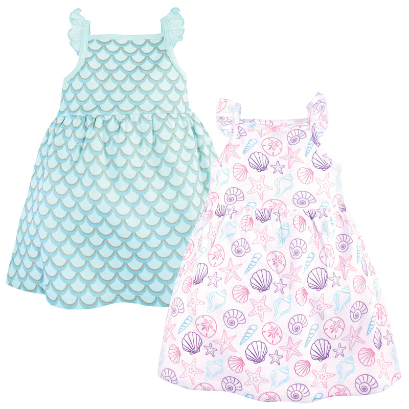 Hudson Baby Cotton Dresses, Sea Shells