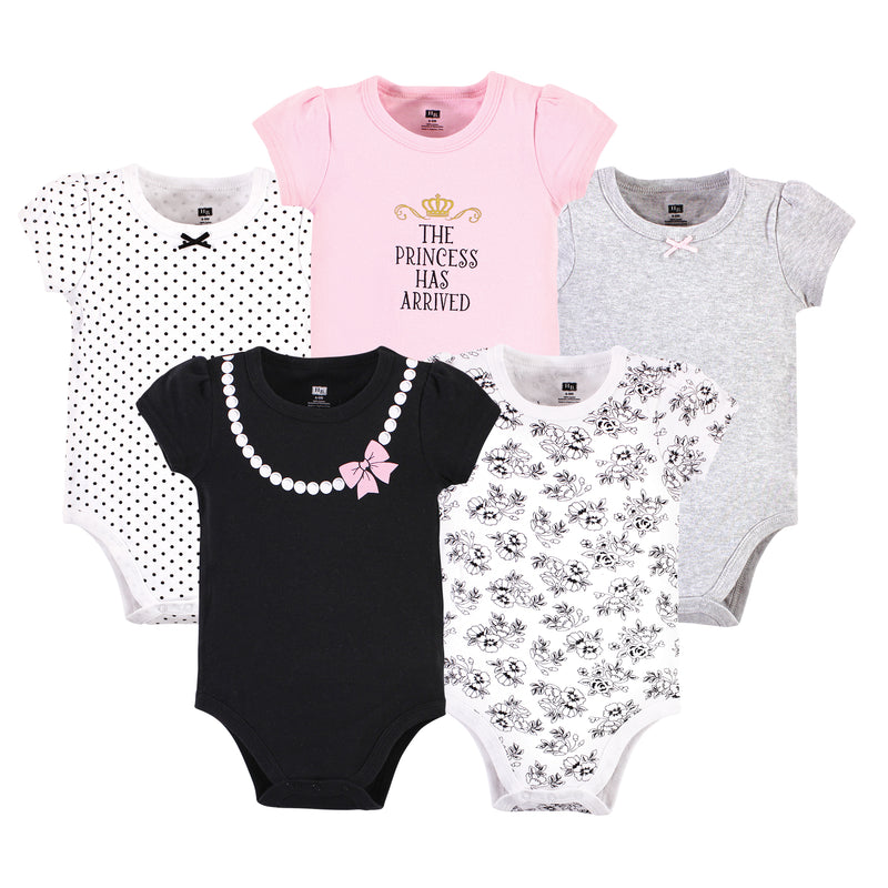 Hudson Baby Cotton Bodysuits, Toile