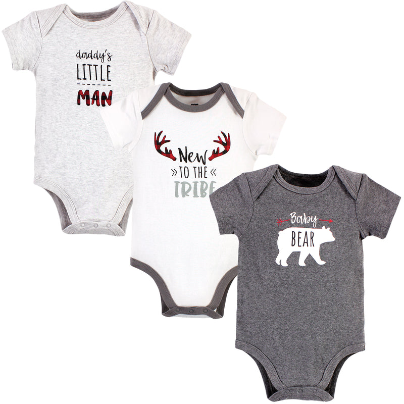 Hudson Baby Cotton Bodysuits, Daddys Man