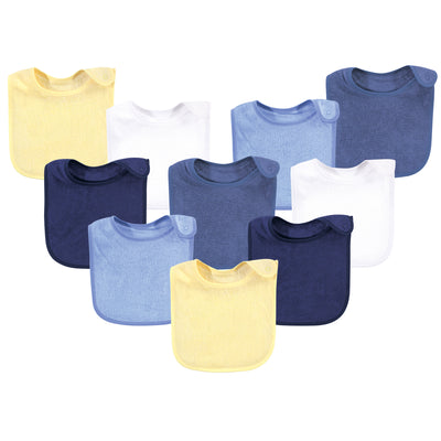 Hudson Baby Rayon from Bamboo Terry Bibs, Blue Yellow