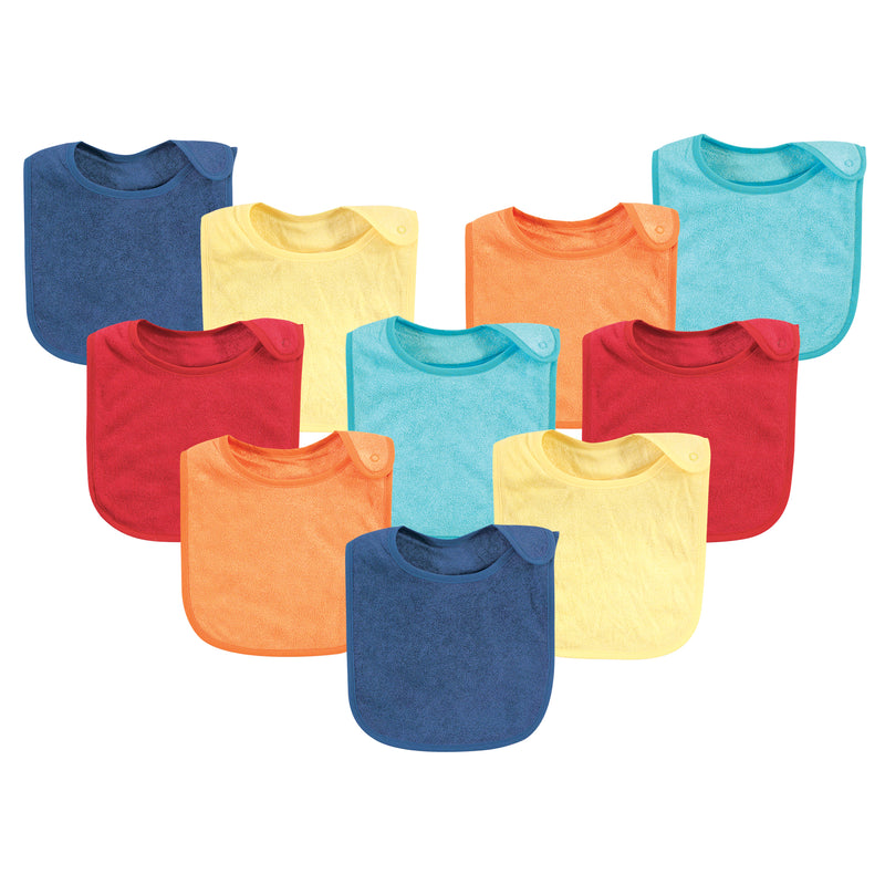 Hudson Baby Rayon from Bamboo Terry Bibs, Basic Bright