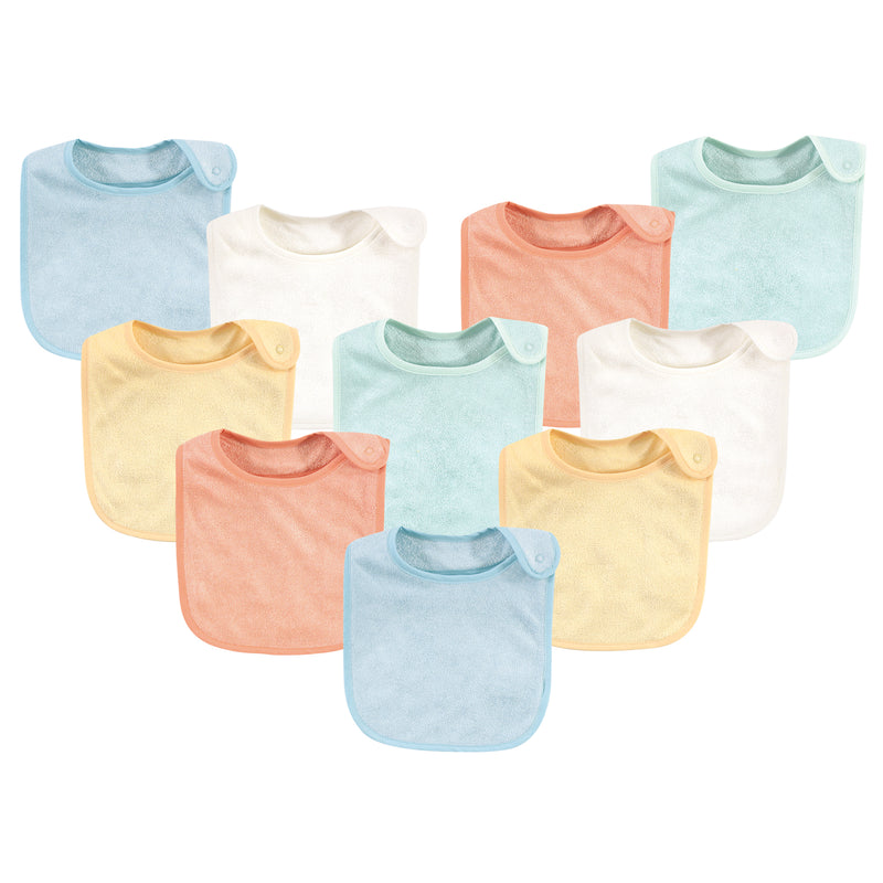 Hudson Baby Rayon from Bamboo Terry Bibs, Soft Neutral