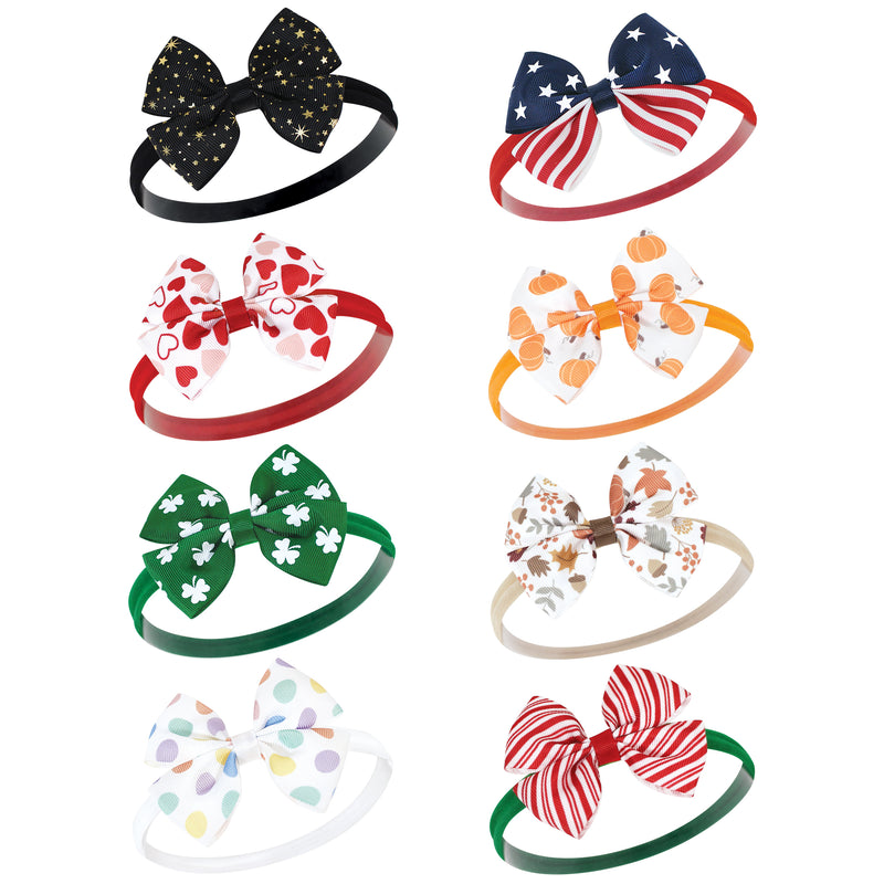 Hudson Baby Cotton and Synthetic Headbands, First Holidays