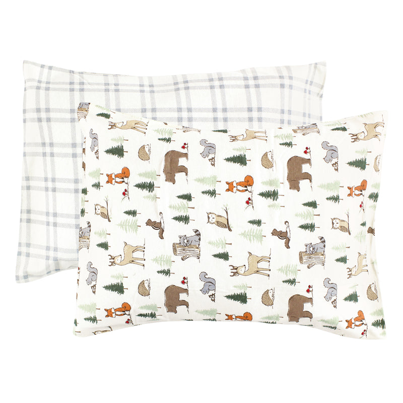 Hudson Baby Cotton Toddler Pillow Case, Forest Animals