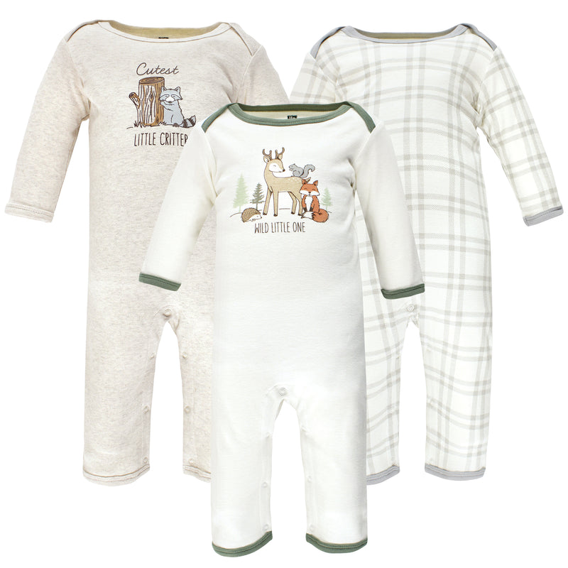 Hudson Baby Cotton Coveralls, Forest Deer