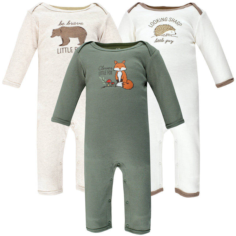 Hudson Baby Cotton Coveralls, Forest Fox