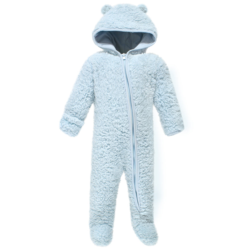 Hudson Baby Fleece Sleep and Play, Lt Blue