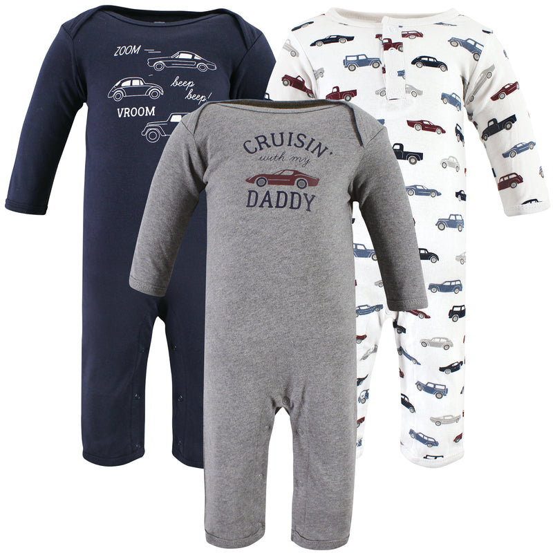 Hudson Baby Cotton Coveralls, Cars
