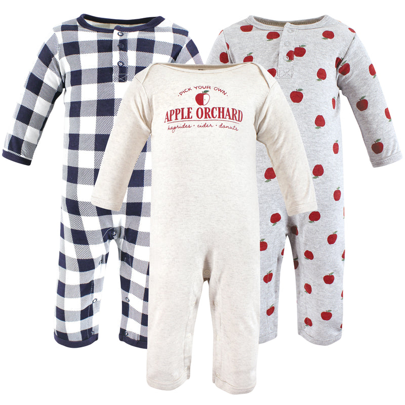 Hudson Baby Cotton Coveralls, Apple Orchard